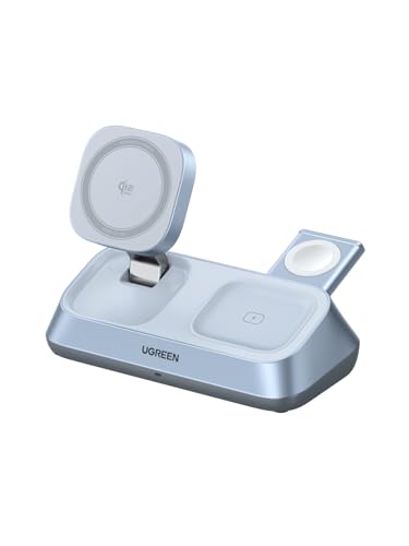 Amazon.co.jp: UGREEN MagFlow 25W Qi2 認証 3-in-1 ワイヤレス充電器